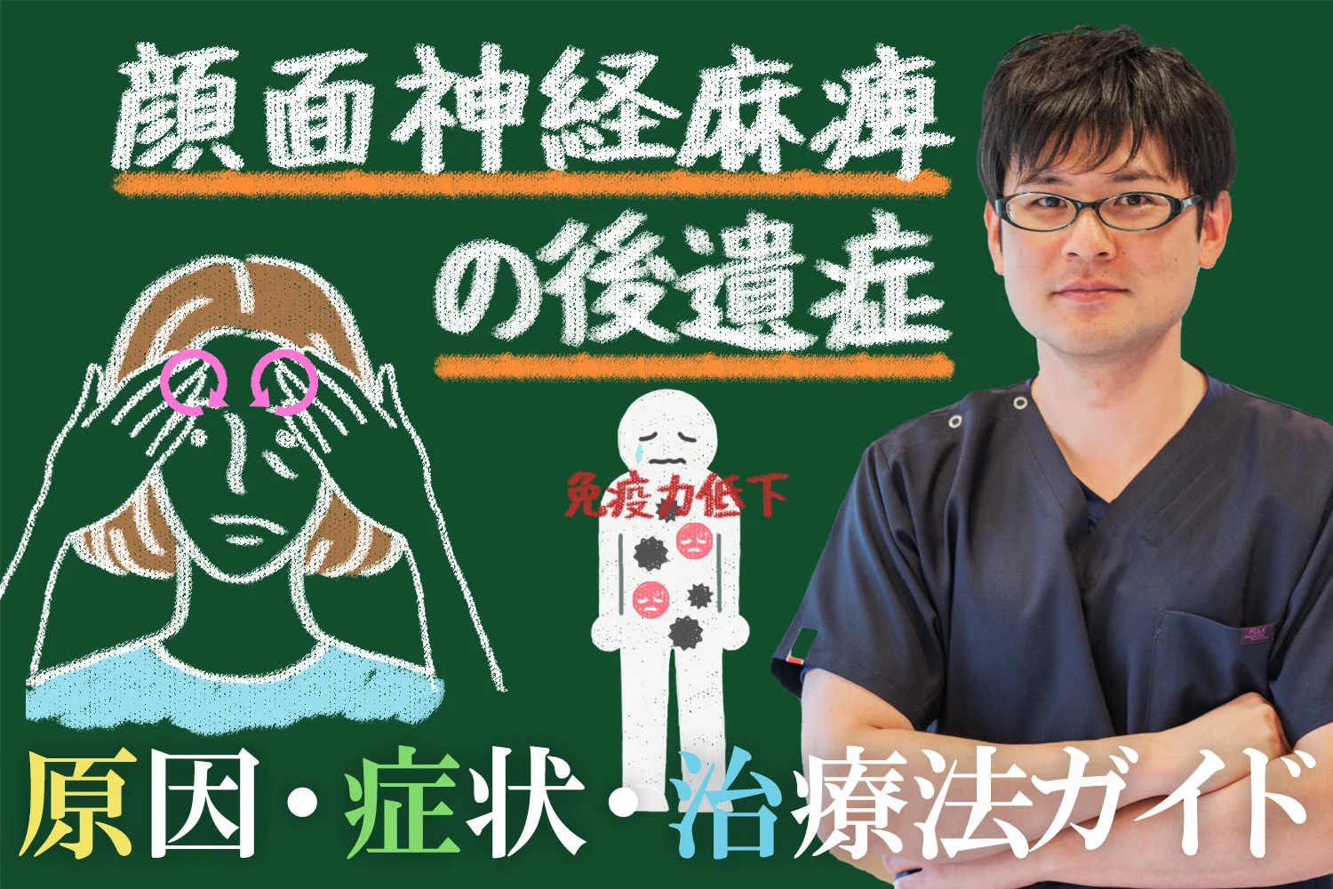 顔面神経麻痺後遺症の原因と症状と治療法ガイドについてご紹介
