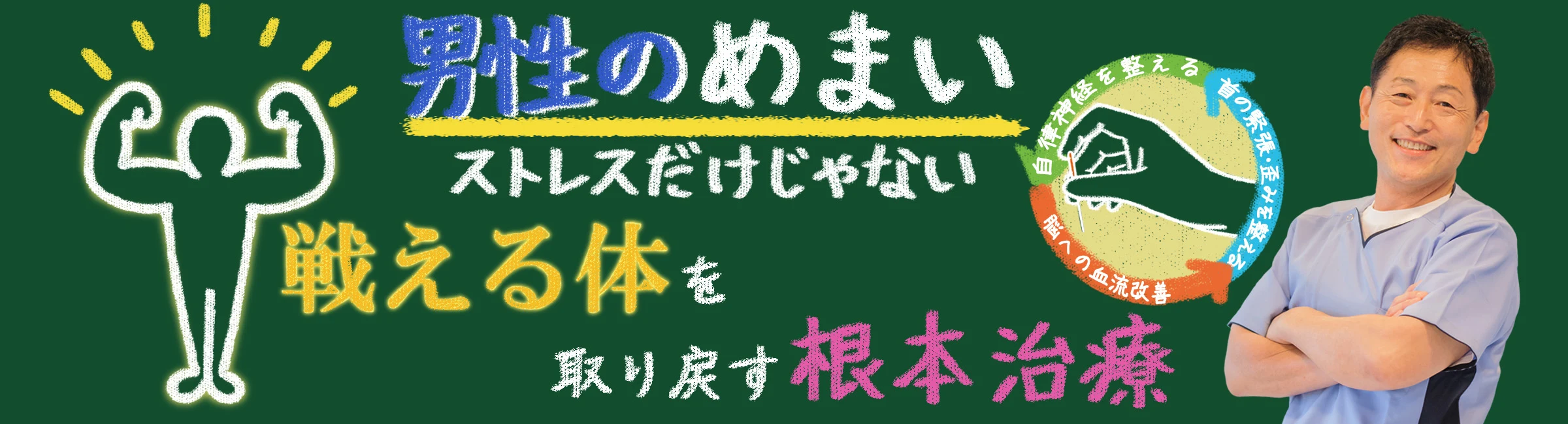 【男性のめまい】それ、ストレスだけじゃない。“戦える体”を取り戻す根本治療とは？
