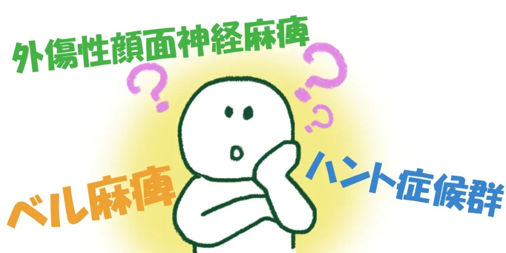 「ベル麻痺」「ハント症候群」「外傷性顔面神経麻痺」顔面神経麻痺には種類がある？