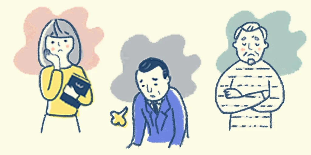 顔面神経麻痺の世代別のつらさ｜仕事と人間関係を両立する難しさに不安を感じるケースもあります。
